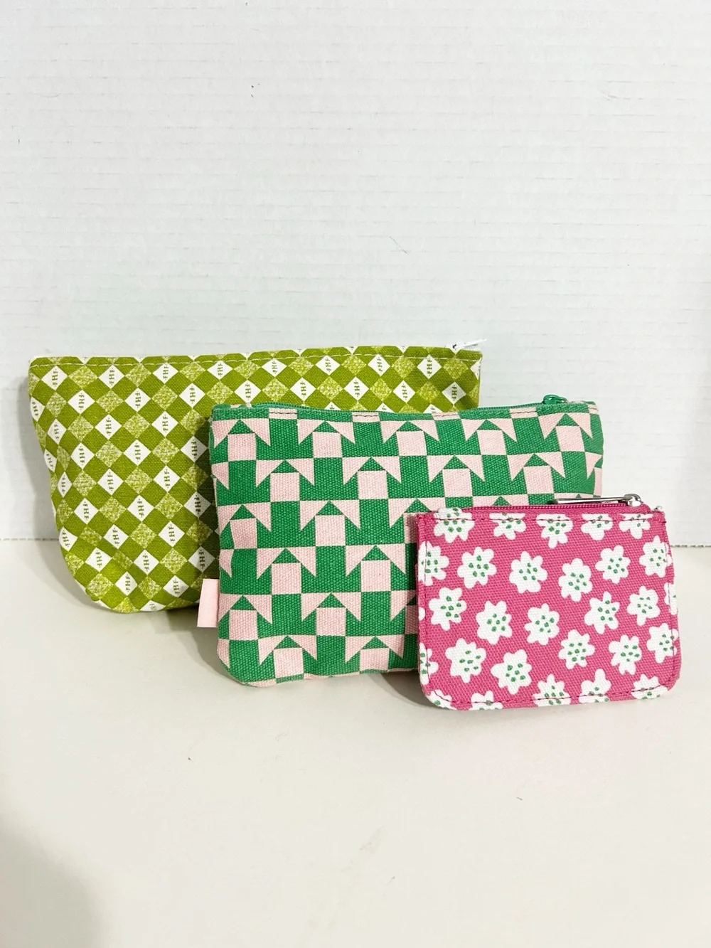 Marimekko For Clinique Ipsy Bundle  Of 3 Makeup Cosmetic Bags Travel Organizers